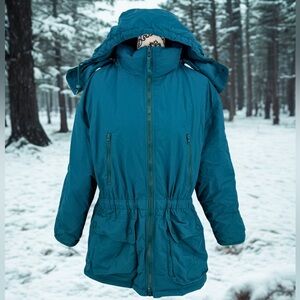 Eddie Bauer Teal Puffer Jacket